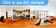 Example of panorama used to show interior design